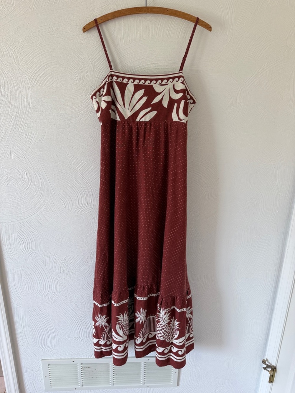 Rachel Zoe NWT Boho Linen Blend Maxi Dress.  Size Medium.